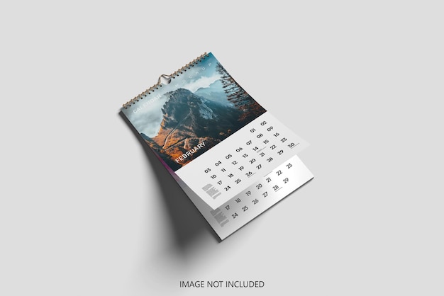 Wandspiralkalender-Mockup