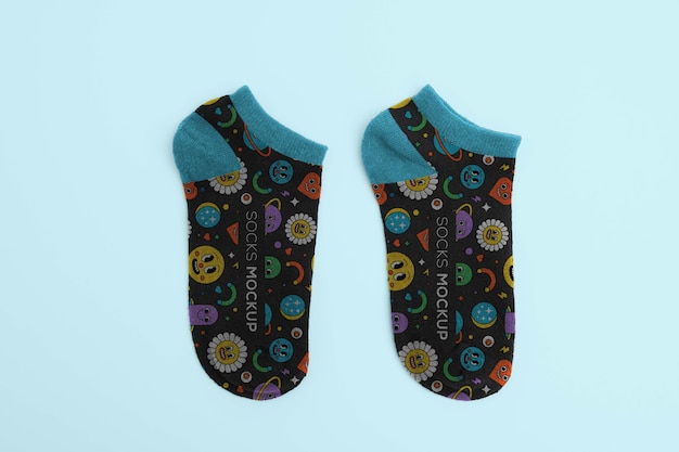 Warme Socken-Mockup-Design