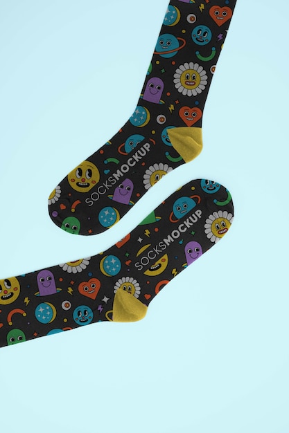 PSD warme socken-mockup-design