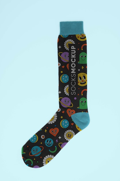 Warme Socken-Mockup-Design