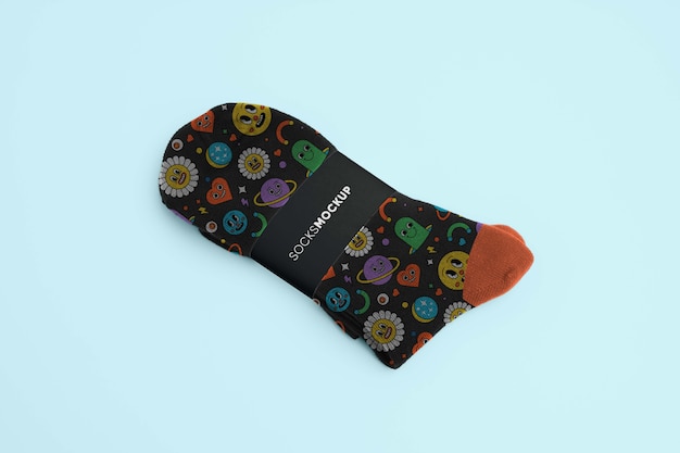 Warme Socken-Mockup-Design