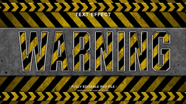 Warnungstext-Effekt