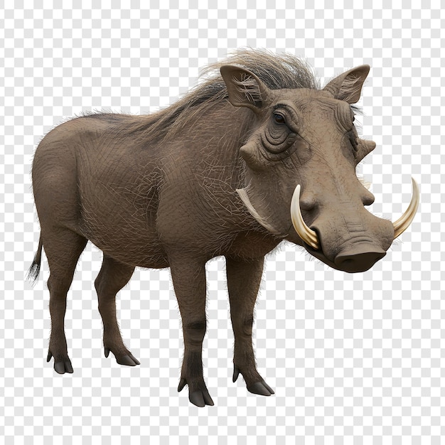 Warthog Isolado em Um Fundo Transparente