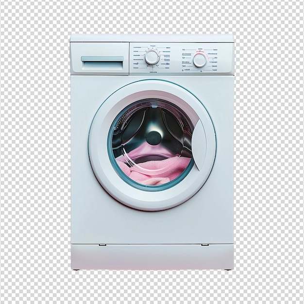 PSD washing machine isolated on transparent background png