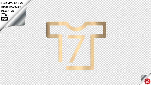 PSD washmode sport icône vectorielle couleur dorée brillante psd texturé transparent