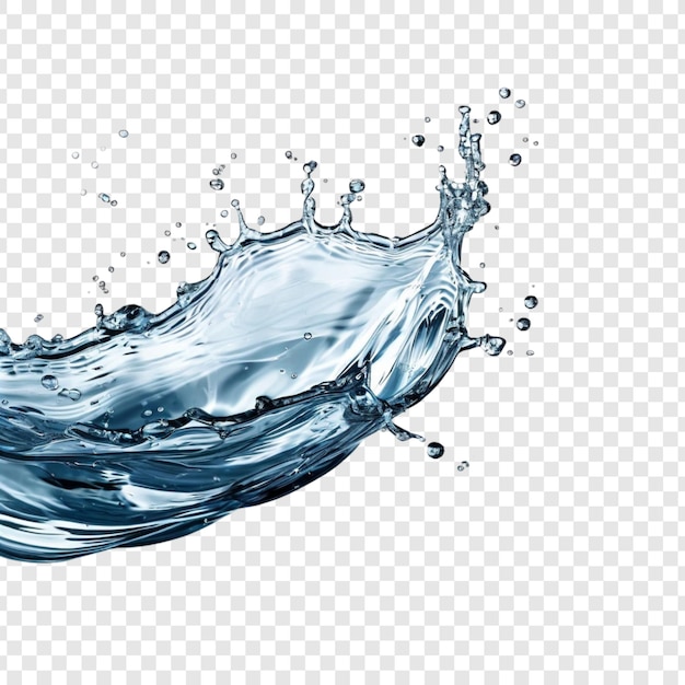 Wasser-Splash-Flüssigkeit Dynamisch fließendes Kristall Klares reines Erfrischendes Blaschen Transparenz Desi