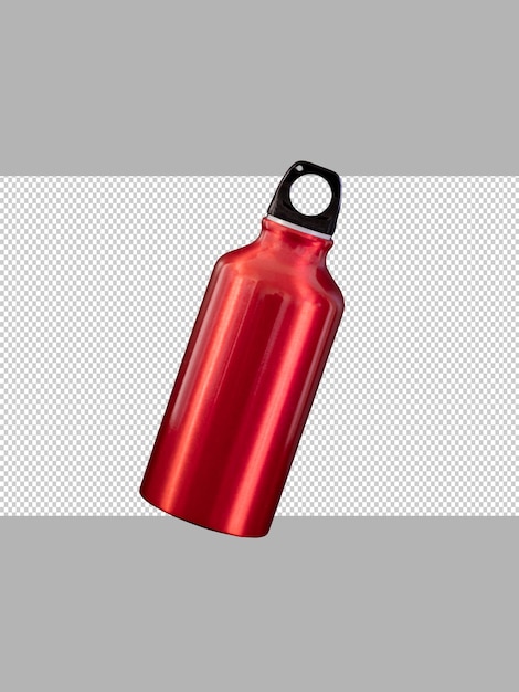 Wasserflasche aus rotem Metall