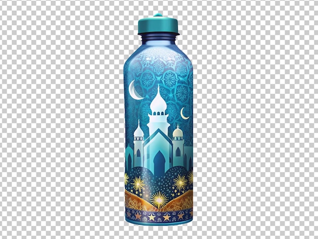 Wasserflasche mit islamischem thema