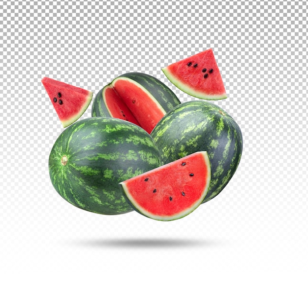 Wassermelone auf weißem Hintergrund