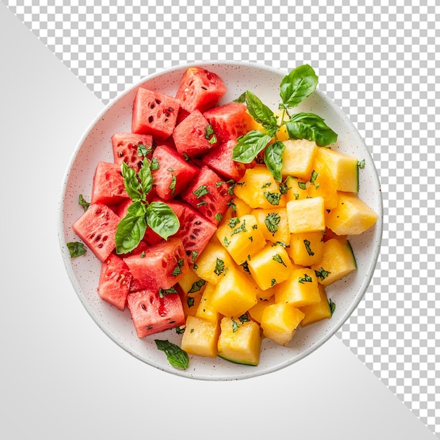 Wassermelonen- und Melonensalat