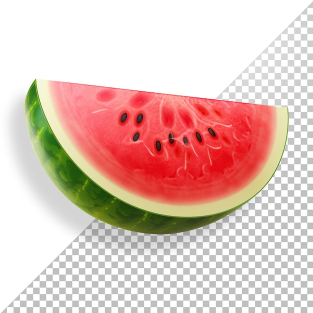 PSD wassermelonenscheibe in 3d