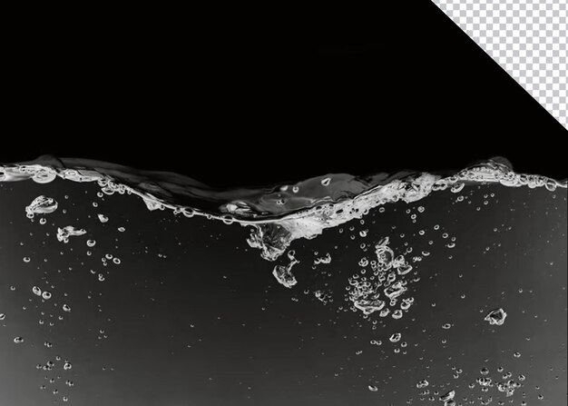 Wasseroberfläche mit Blasen
