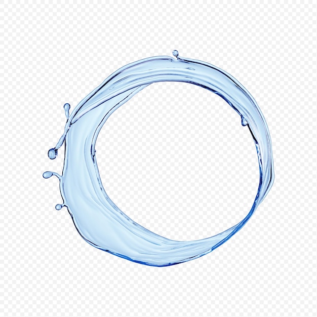 Wasserspritzer transparent isoliert