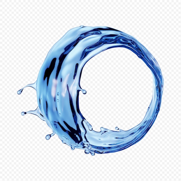 Wasserspritzer transparent isoliert