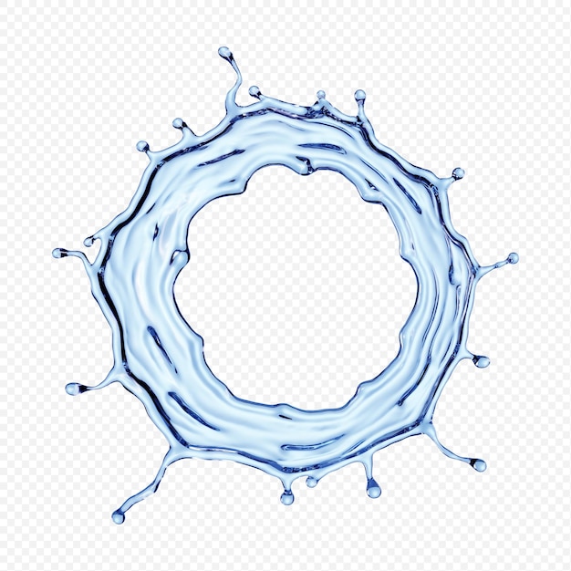 PSD wasserspritzer transparent isoliert