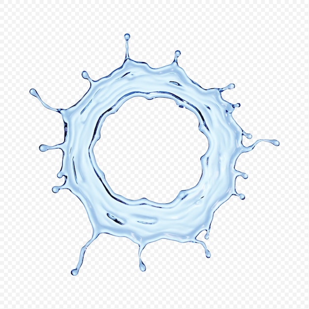 Wasserspritzer transparent isoliert