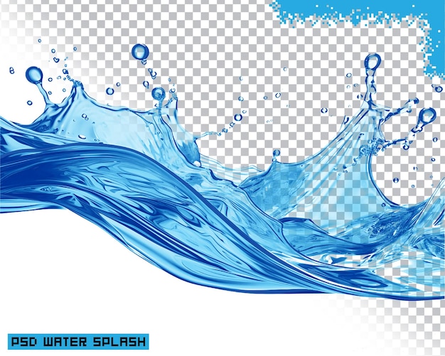 Wasserspritzer transparent
