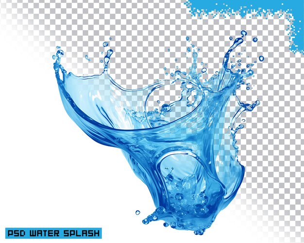 Wasserspritzer transparent