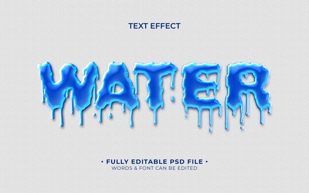 PSD wassertext-effekt