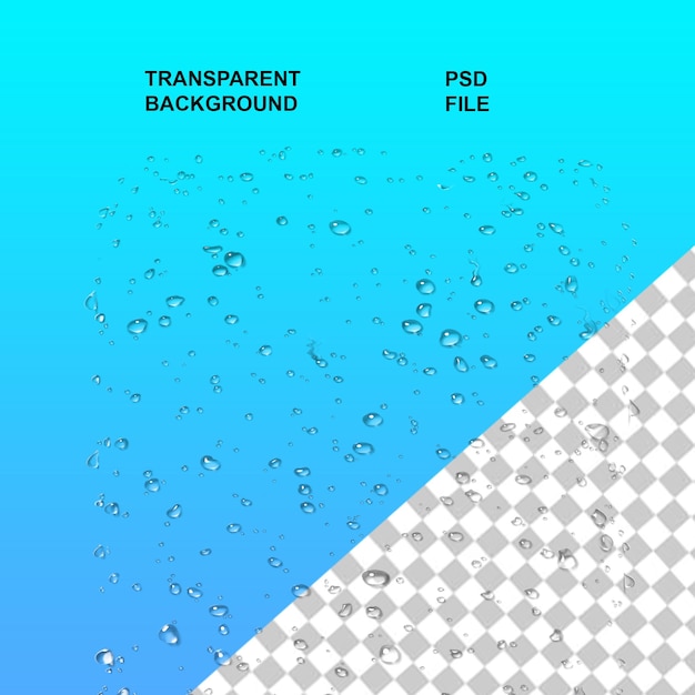 Wassertröpfchen png mit durchsichtigem isolierten Hintergrund