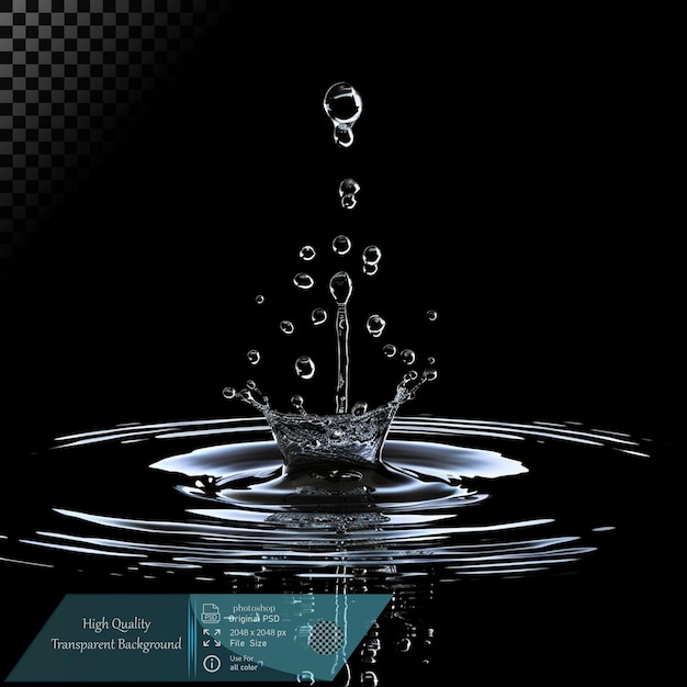 Wassertropfen spritzen