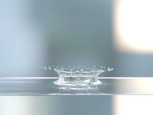 Wassertropfen spritzen