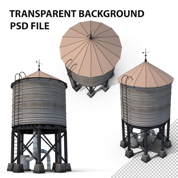 PSD wasserturm png