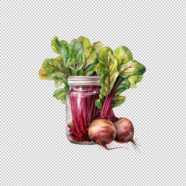 PSD watecolor-logo beet juice isolierter hintergrund