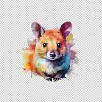 PSD watecolor-logo quoll isolierte hintergrund-isola