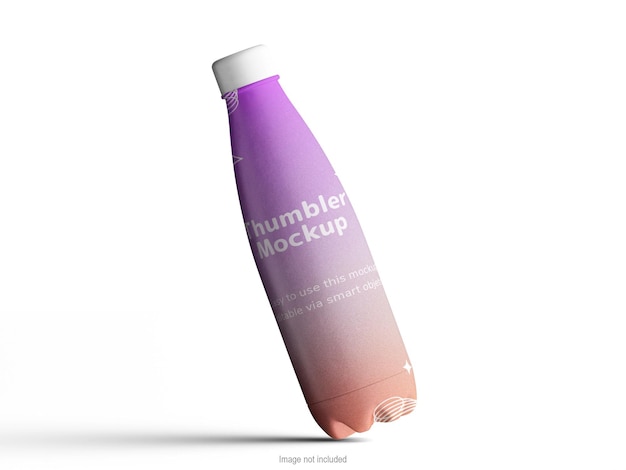 Water bottle mockup isolated background