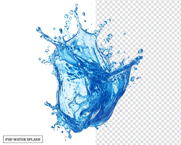 Water Splash Splash bolhas de água splash de água cor azul Splash transparente