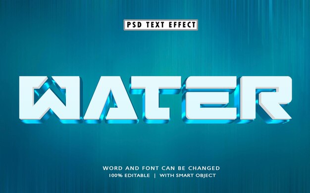 WATER3dtexteffect