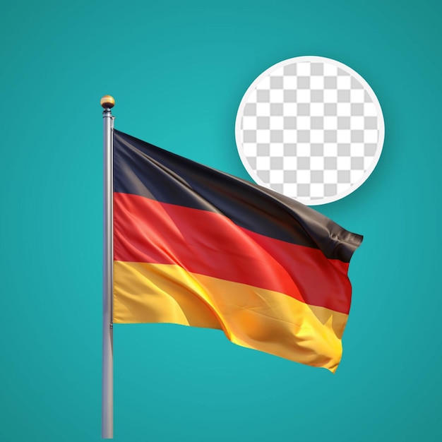 PSD wavy flag of germany