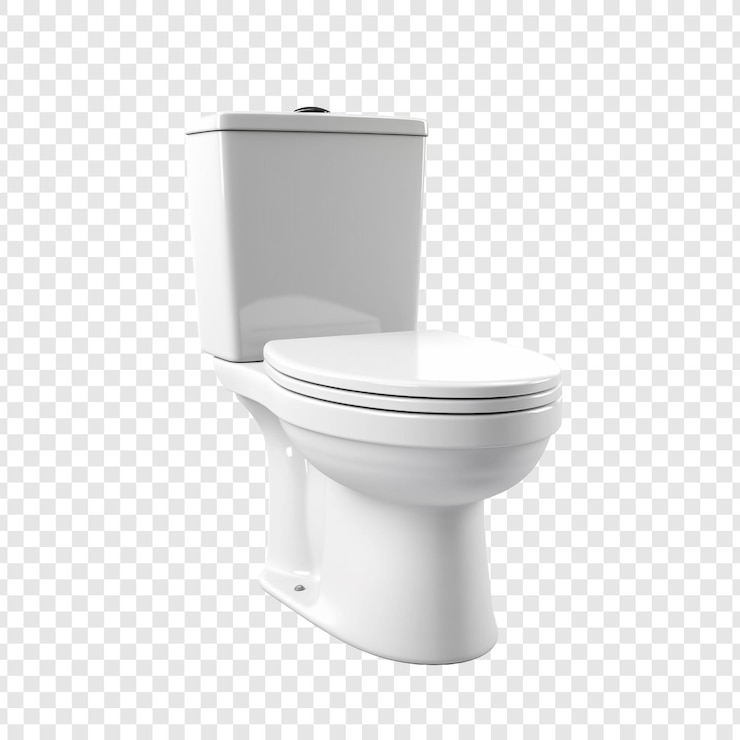 PSD wc aislado sobre fondo transparente