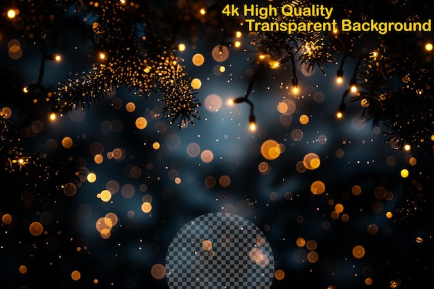 Weave a tapestry of enchantment with fairy light magic on transparent background