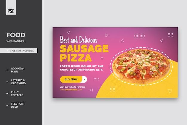 Web-Banner für Lebensmittel