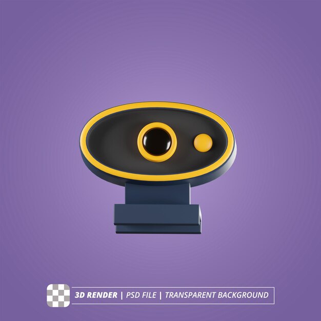 WEB CAM 3D RENDER ISOLATED IMAGES