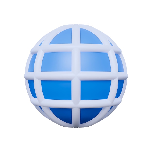 PSD web network 3d icon