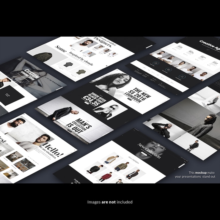 PSD web pages mock up
