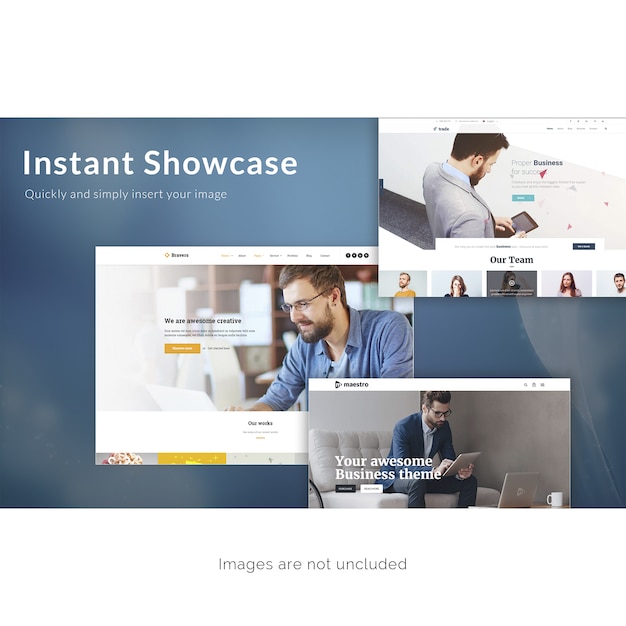 Web-Seite Mock up