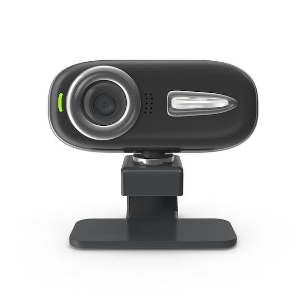 Webcam nera per videoconferenze e comunicazione online