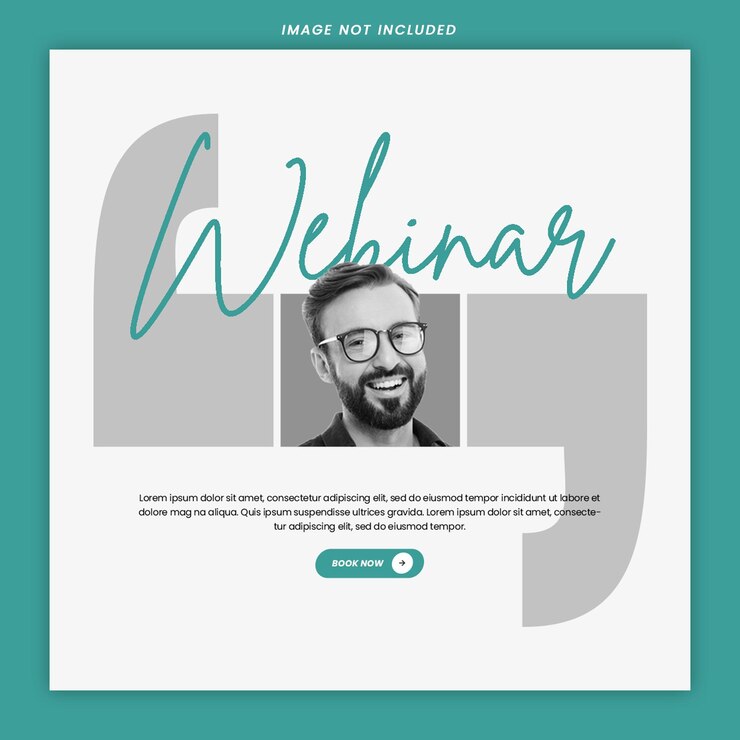 PSD webinar social media post design psd template (template de design de postagem para mídias sociais)