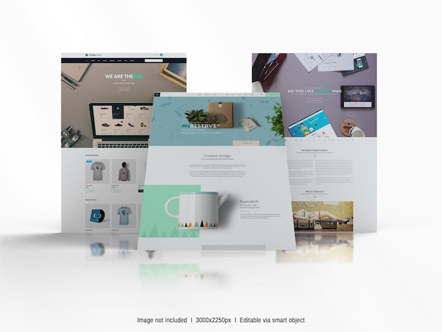 Webseiten-Mockup