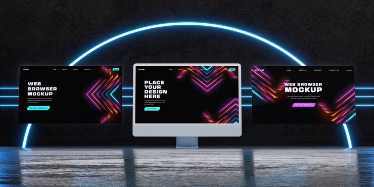 Webseiten-Präsentations-Mockup-Design
