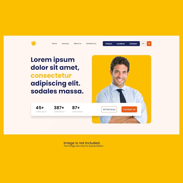 Website-Header-Design PSD