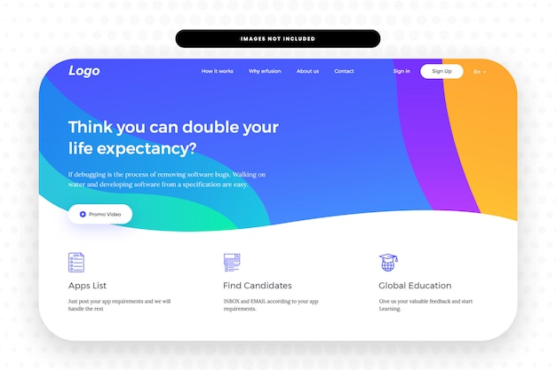 PSD website hero banner