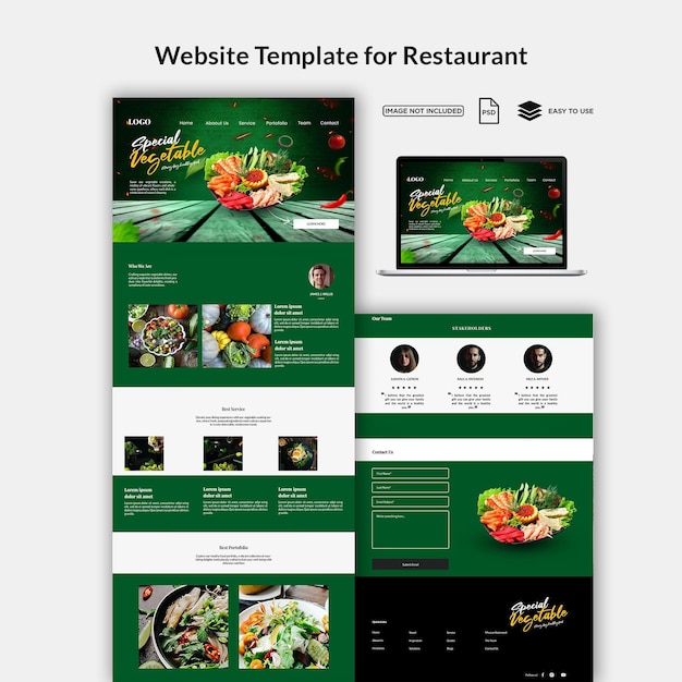 Website-Seite für PSD-Bio-Vegan-Produkte