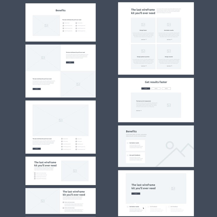 Website-Vorteile Seitenlayout-Design vollständig anpassbare Datei
