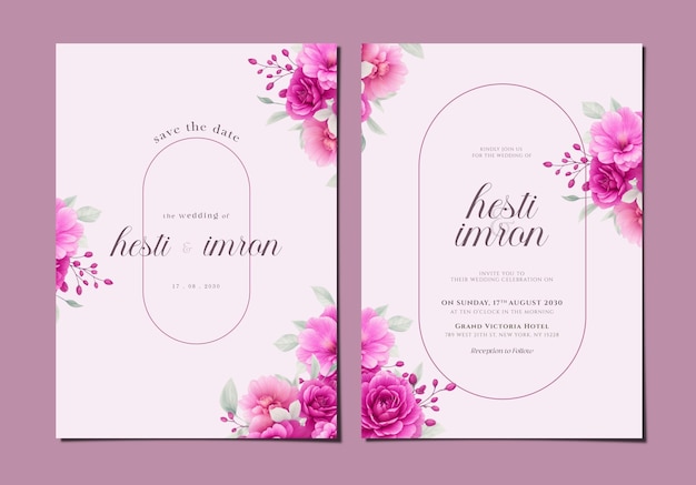 PSD wedding invitation template psd