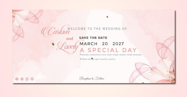 PSD wedding-planer-banner-design-vorlage für psd